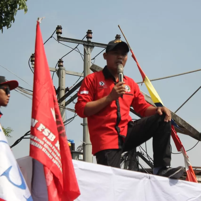 Nendar Supriatna Ketua DPC Kikes SPSI Kabupaten Sukabum (TatarMedia.ID - Rapik Utama )