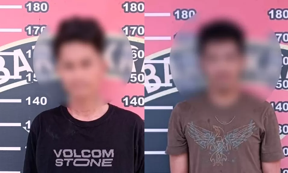 Dua tersangka pencurian di Samarinda berhasil dibekuk Polisi (TatarMedia.ID - Polsek Sungai Pinang)