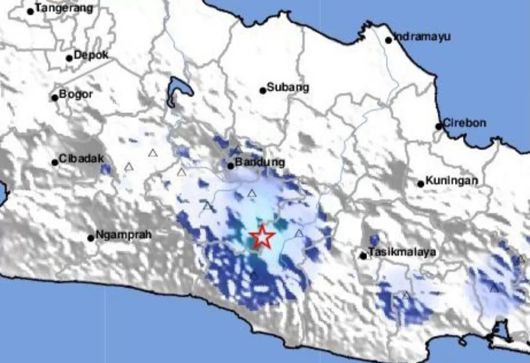 Gempa Terkini Garut akibat aktivitas Sesar Lokal (TattarMedia.ID - BMKG )