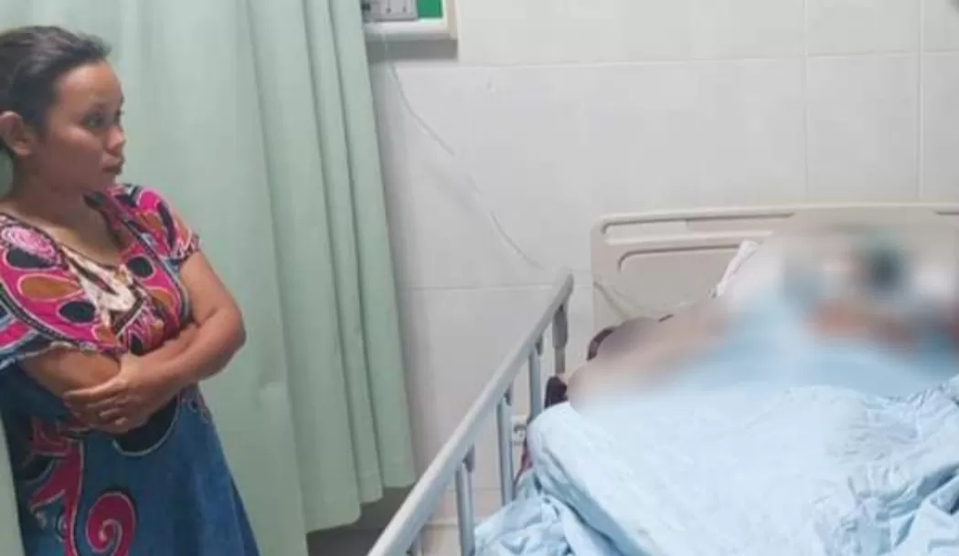 Korban KDRT oleh Suami Siri mengalami kebutaan di rawat di RS  Provinsi Babel (TatarMedia.ID - Humas)