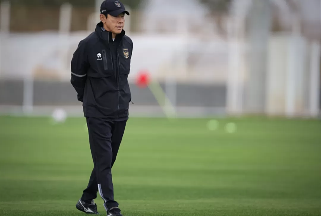 Pelatih Timnas Indonesia Shin Tae-yong dalam sesi latihan di Turki (TatarMedia.ID - PSSI)