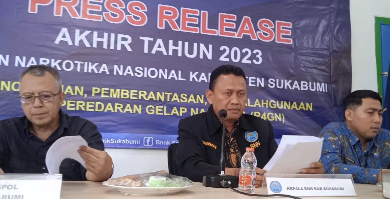 Kinerja BNNK Sukabumi sepanjang tahun 2023 dalam menekan penyalahgunaan dan peredaran gelap Narkoba  (TatarMedia.ID - Rapik Utama)