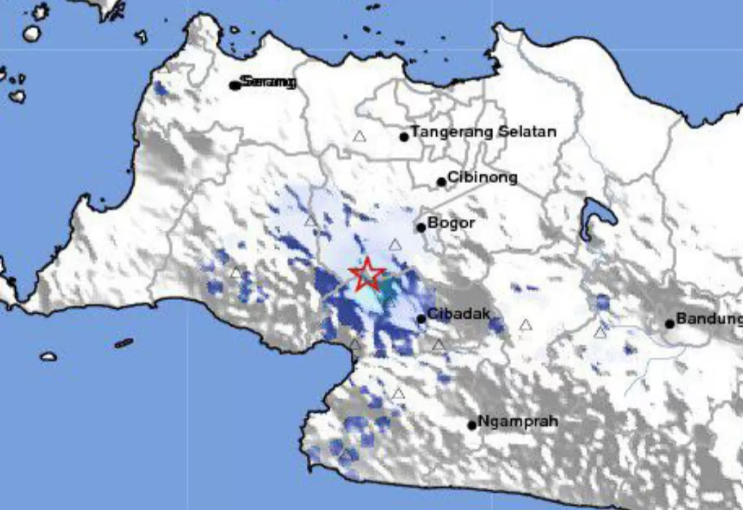 3 kali rentetan Gempa di Sukabumi  (TatarMedia.ID - BMKG)