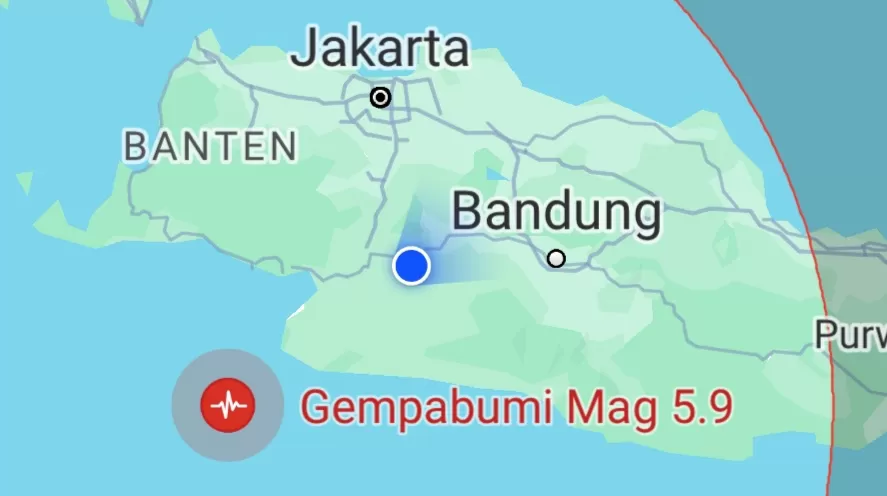 Gempa Terkini Banten  (TatarMedia.ID - BMKG)