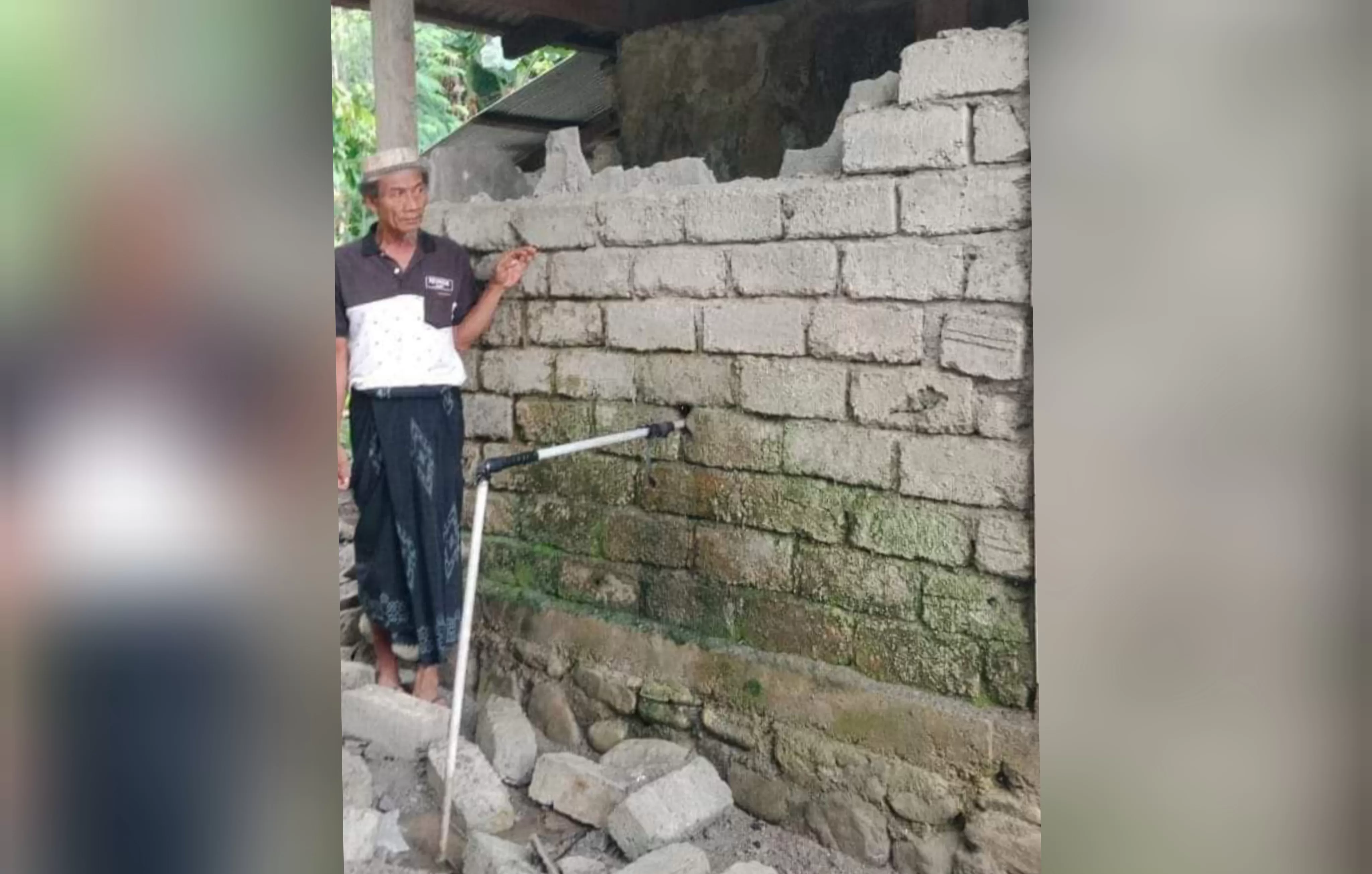 Dampak Gempabumi tektonik berkekuatan magnitudo 5,1 guncang Tojo Una Una, Sulawesi Tengah dini hari tadi (Dok : BMKG)