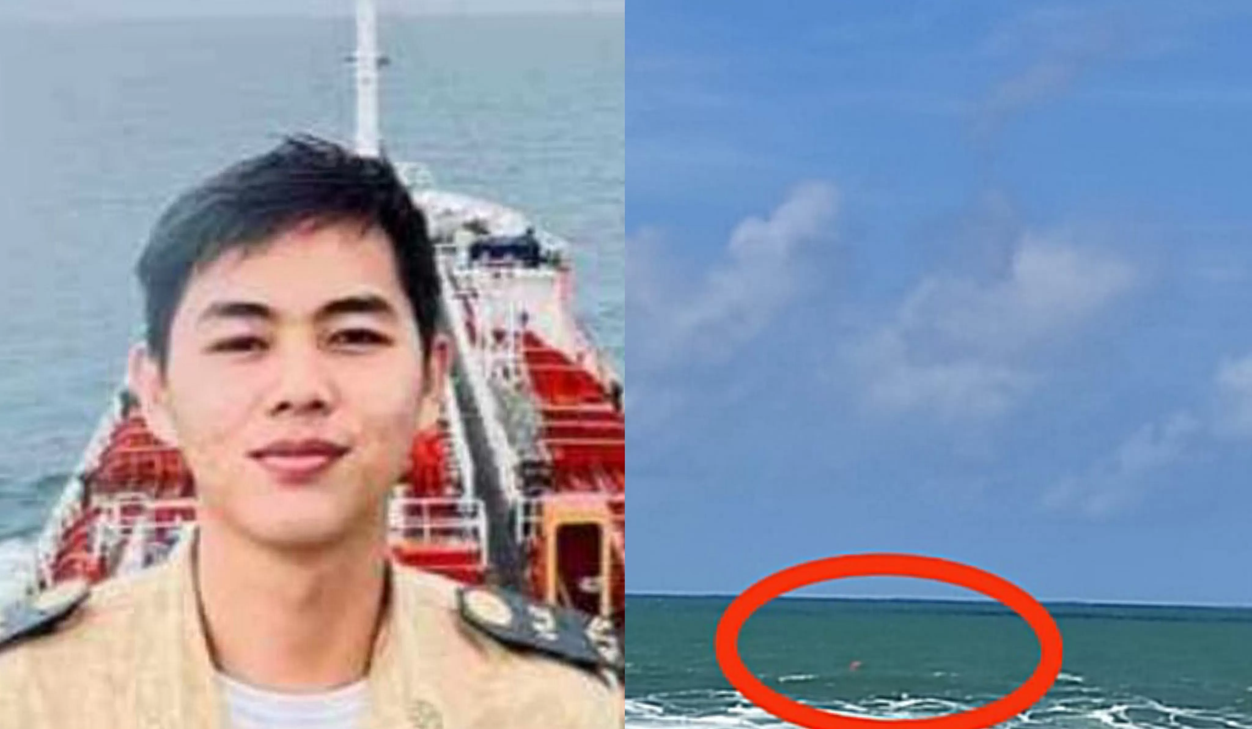 Tim SAR temukan jaket pelampung diduga milik korban tenggelam Zildjian Rosan ABK Kapal Erawan I (Kolase - Rudi Imelda )