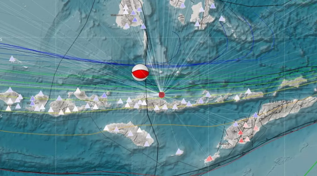 Gempa Terkini Flores Disusul 3 kali Gempa Susulan akibat aktivitas Sesar Aktif  (TatarMedia.ID - Rudi Imelda )