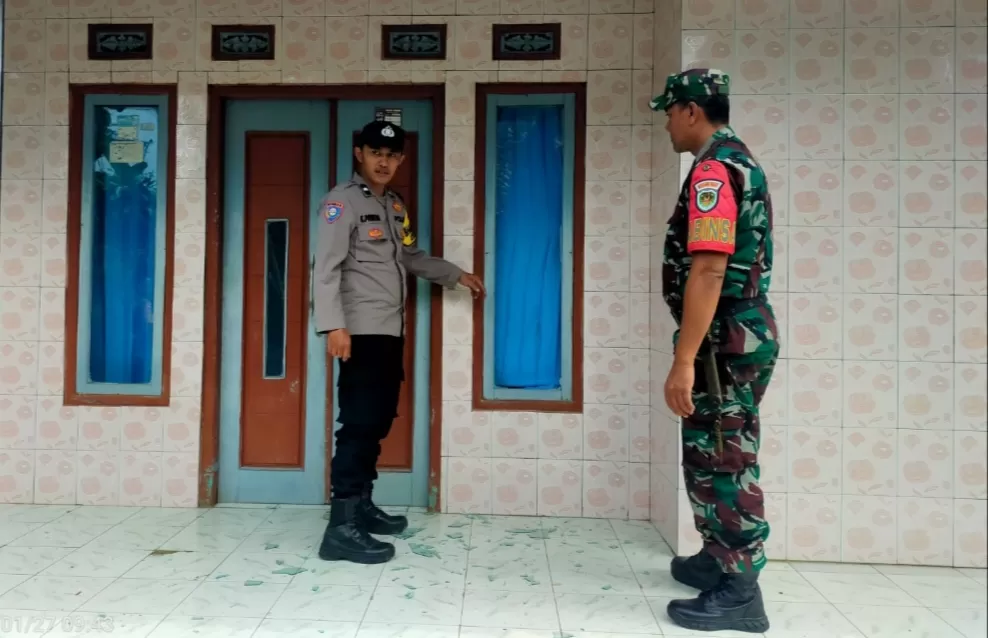 TKP pembacokan dilatarbelakangi dendam asmara segitiga di Ciambar Sukabumi  (TatarMedia.ID - Isep Panji)