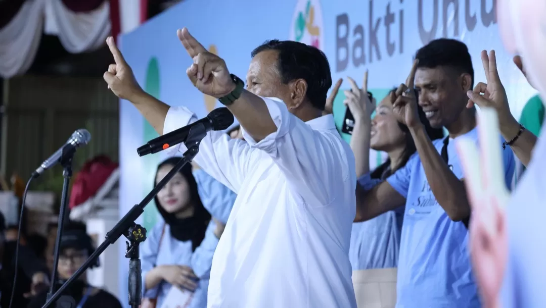 Prabowo Subianto terima deklarasi dukungan dari Komunitas Bakti Untuk Rakyat di Rumah Kertanegara, Jakarta Selatan, (Promedia )