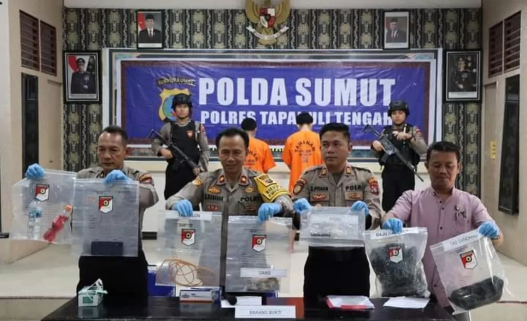 Ungkap kasus pembunuhan berencana di Tapanuli Selatan motif akibat ancam viralkan video asusila (TatarMedia.ID - Rudi Imelda)