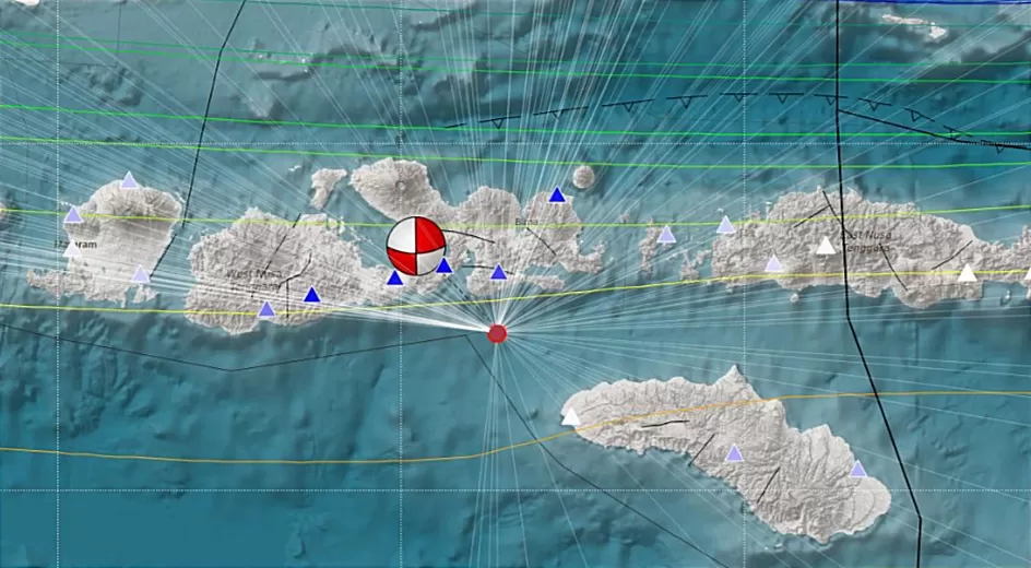 Titik pusat Gempa di wilayah Laut Bima tidak berpotensi Tsunami  (TatarMedia.ID - Rudi Imelda )