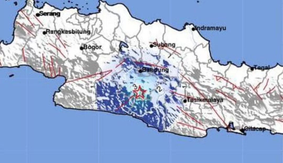 Gempa Darat Dangkal Titik Pusat Bandung Jawa Barat (Bmkg)