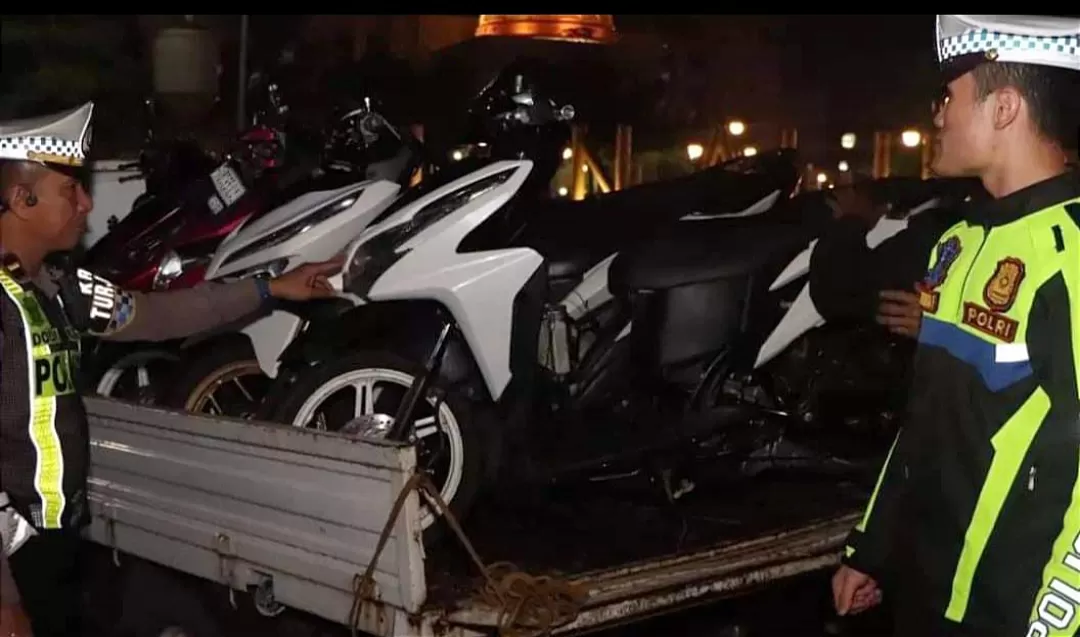 Operasi KRYD 19 Motor Berknalpot Brong Diamankan Polres Sukabumi Kota (Rudi Imelda)