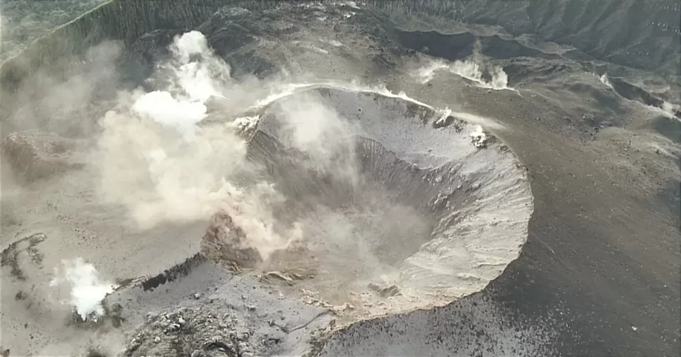 Penampakan Kubah Lava Baru di Gunung Ibu (Dok : PVMBG )