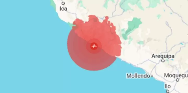 Gempa Berkekuatan 7,2 Skala Richter Guncang Peru Berpotensi Tsunami Hingga 3 Meter  (Rudi Imelda)