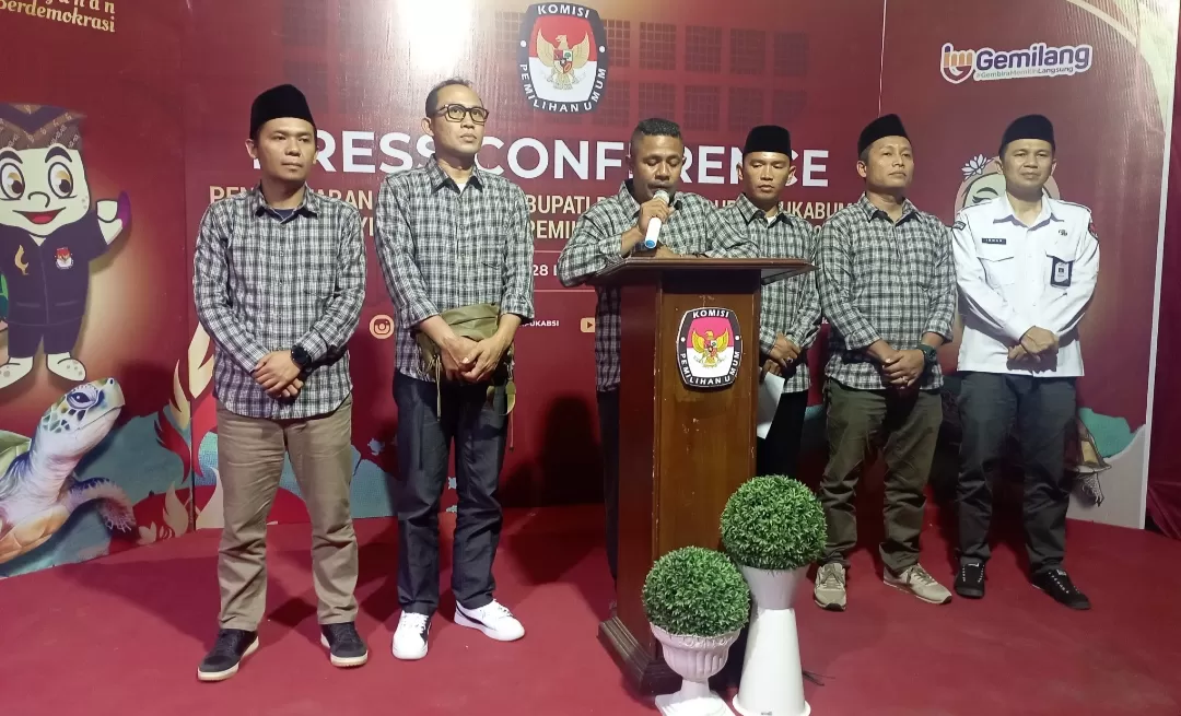 KPU Kabupaten Sukabumi tutup tahapan pendaftaran Pilkada Serentak 2024 (Isep Panji )