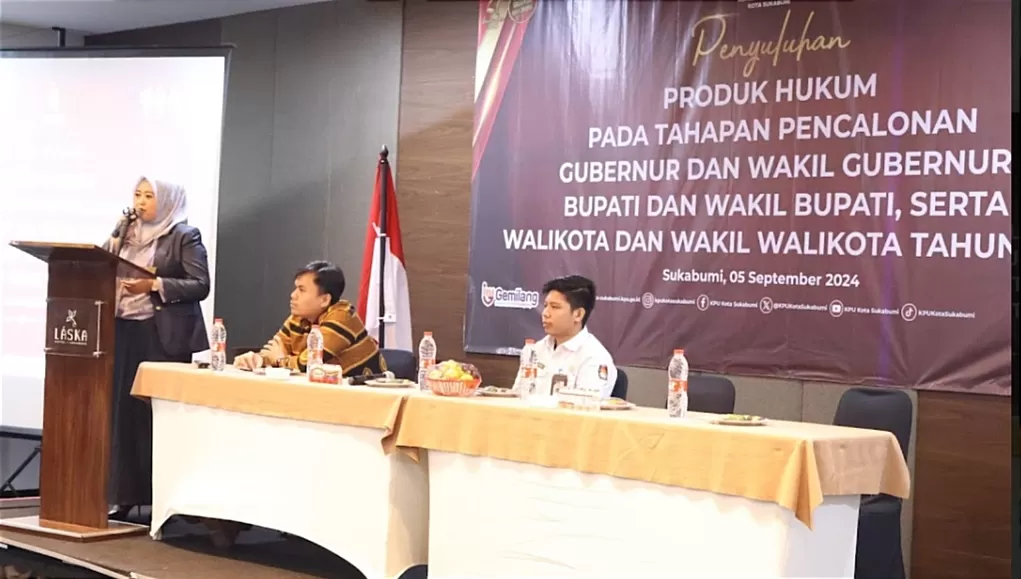 Penyuluhan Produk Hukum pada Tahapan Pencalonan Pilkada 2024 KPU Kota Sukabumi (Rapik Utama )