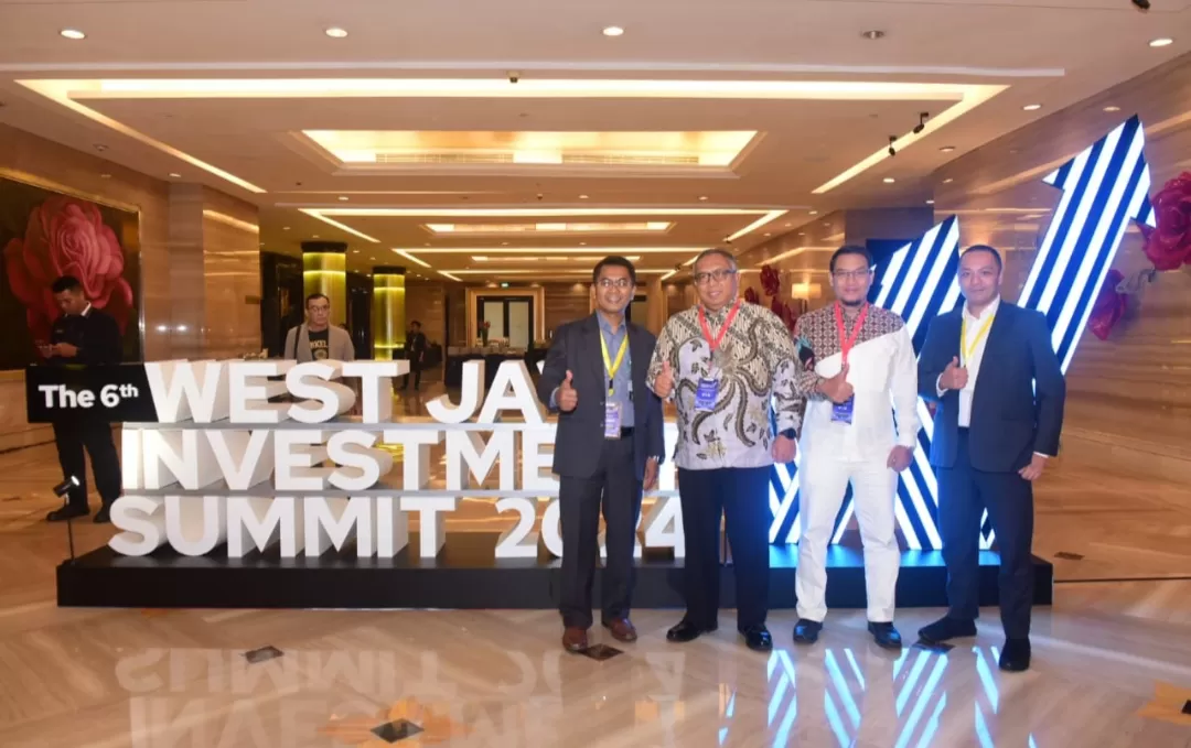 Bupati Sukabumi Marwan Hamami dan Jajaran Perumda ASM dalam ajang West Java Investment Summit (WJIS) 2024 (Dian Syahputra Pasi)