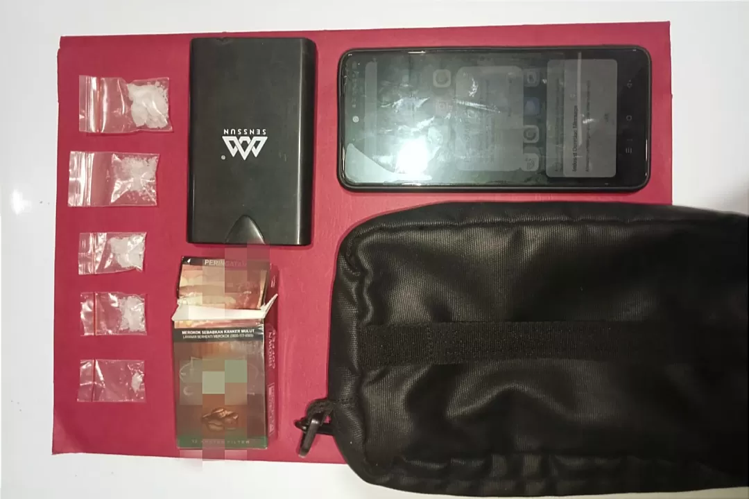 Barang bukti Sabu siap edar  (Foto : Polres Sukabumi Kota)