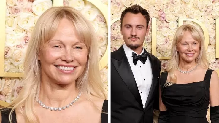 Jadi Sorotan, Pamela Anderson Tampil Tanpa Makeup di Golden Globes 2025. (WWD) (Puspitawati )