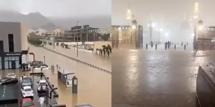 Banjir di Arab Saudi ramai tersebar di platform media sosial X