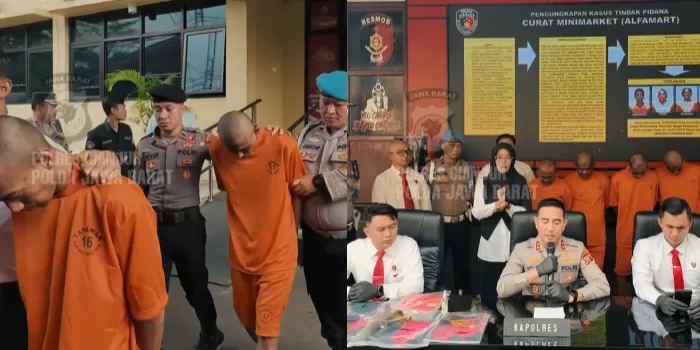 Komplotan Bobol Minimarket Ditangkap Polres Cianjur, Kerugian Capai Rp606 Juta