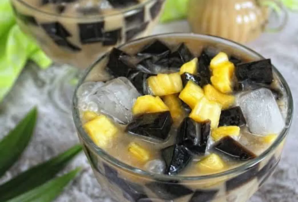 Resep membuat es cincau nangka untuk menu takjil (Facebook) (Puspitawati)