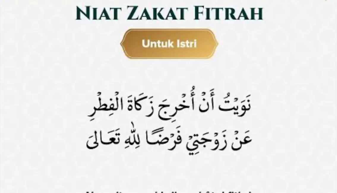 Niat Bacaan Zakat fitrah (Puspitawati )