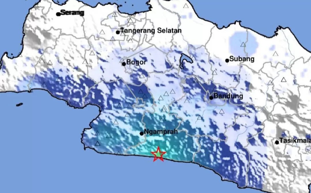 Gempa Darat M4,8 Guncang Sukabumi Guncangan Dirasakan Hingga Bandung (BMKG)