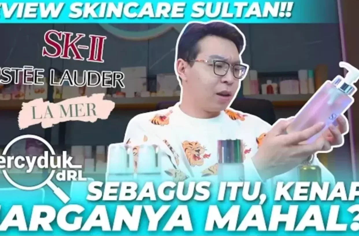 Dr Richard Lee Review Skincare Mahal (tangkap layar Ytb) (Puspitawati )