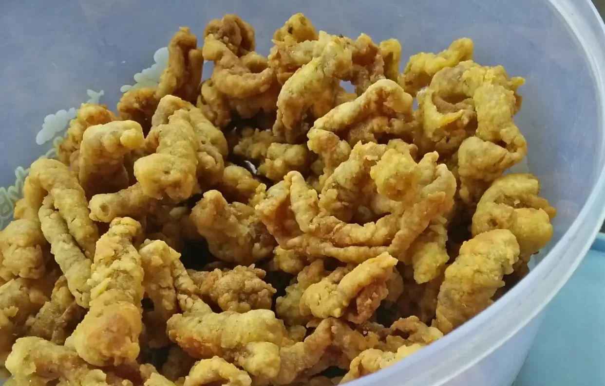 resep membuat usus crispy (puspita )