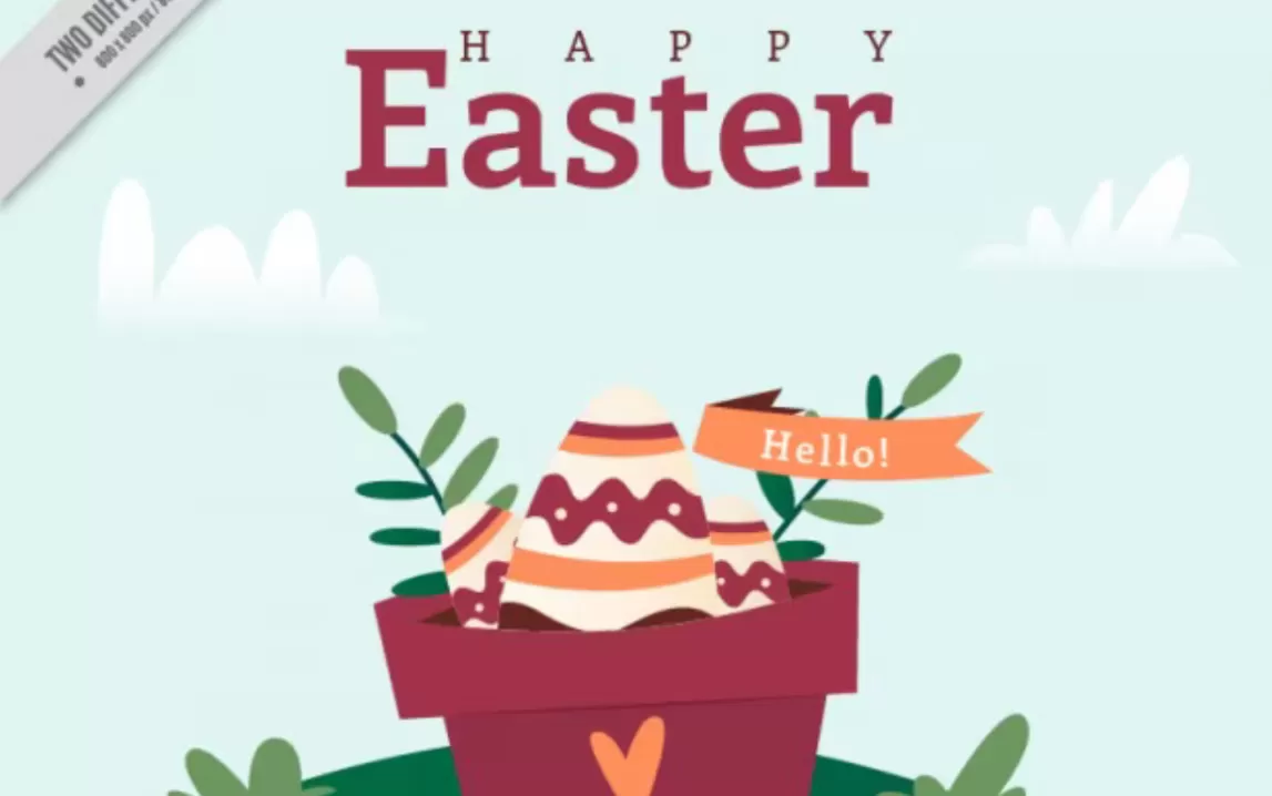 happy easter day (freepik) (puspita )