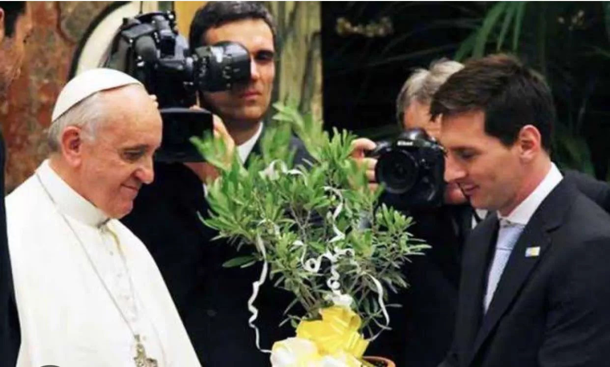 Lionel Messi turut berduka atas Kepergian Paus Fransiskus (instagram)  (puspita )