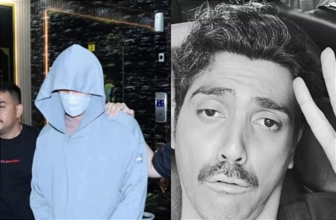 Aktor Indonesia, Fachri Albar saat diringkus Polres Metro Jakarta Barat terkait kasus dugaan penyalahgunaan narkoba. (Dok. Polres Metro Jakarta Barat - Instagram.com/@aialbar)