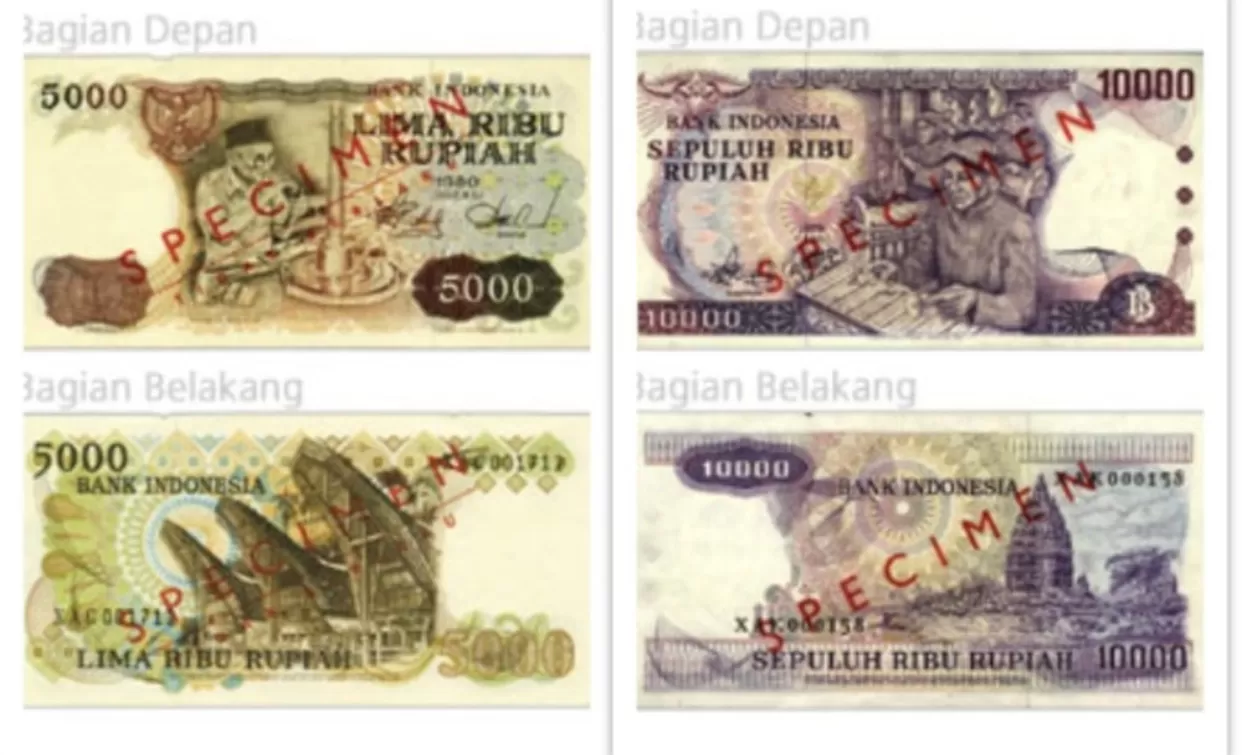  4 Uang Kertas Rupiah yang Ditarik BI  (puspita)