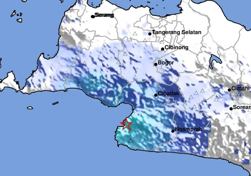 Gempa Terkini Sukabumi M3,9 Pusat Gempa di Darat (BMKG)
