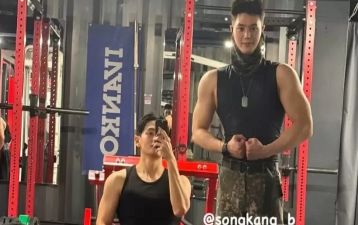 momen manis song kang dan v bts (instagram) (pusoita)