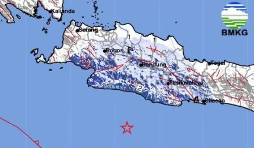 Gempa Terkini di Selatan Garut, Rabu (18/6/25)
