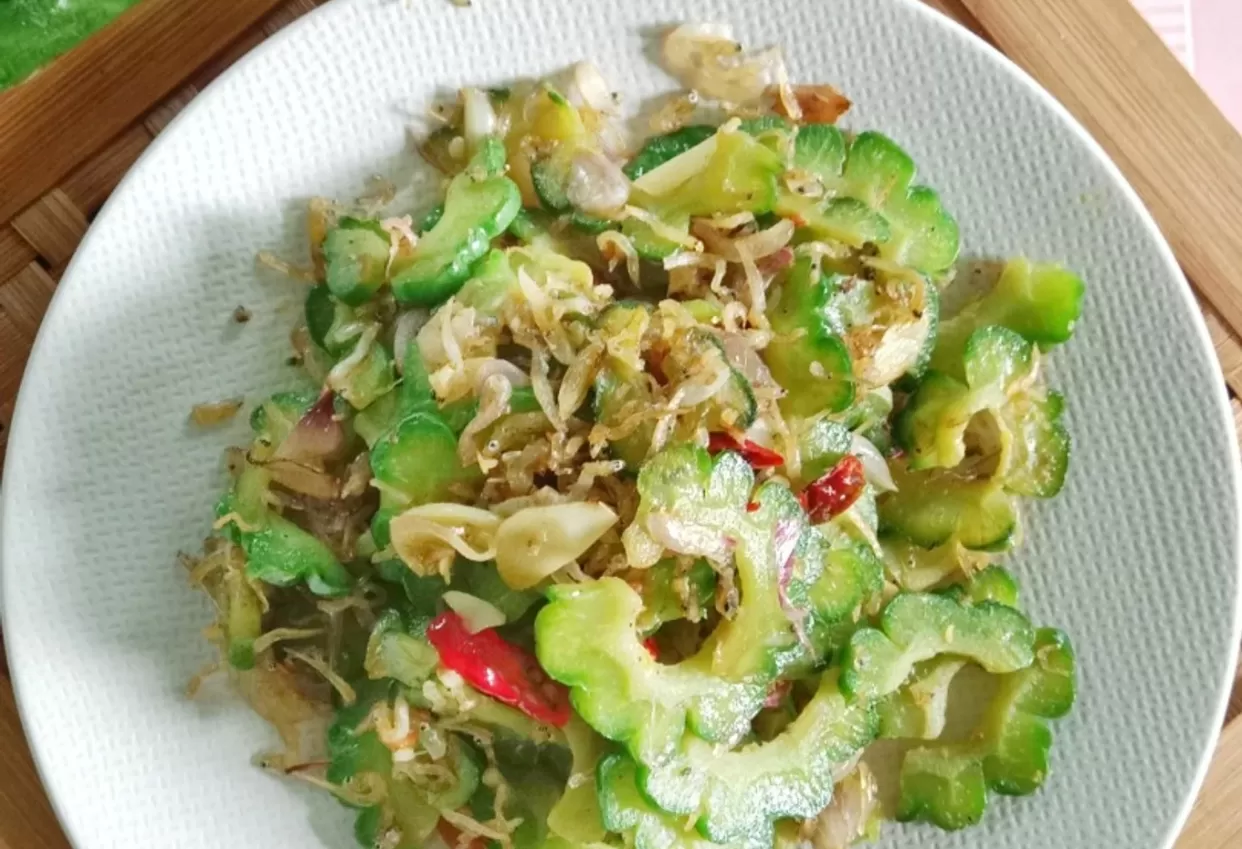 resep membuat tumis pare teri (cookpad) (puspita)