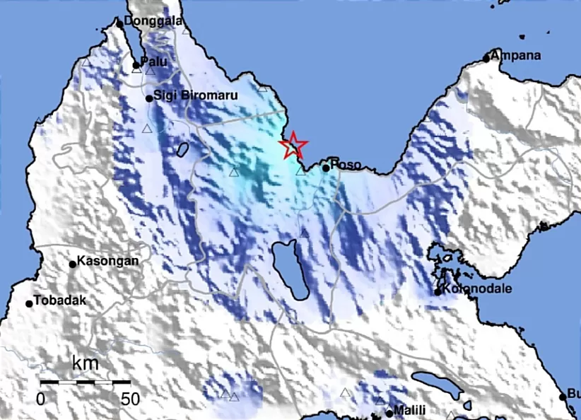 Gempabumi Poso Hingga Malam Ini Terjadi 47 Kali Gempa Susulan