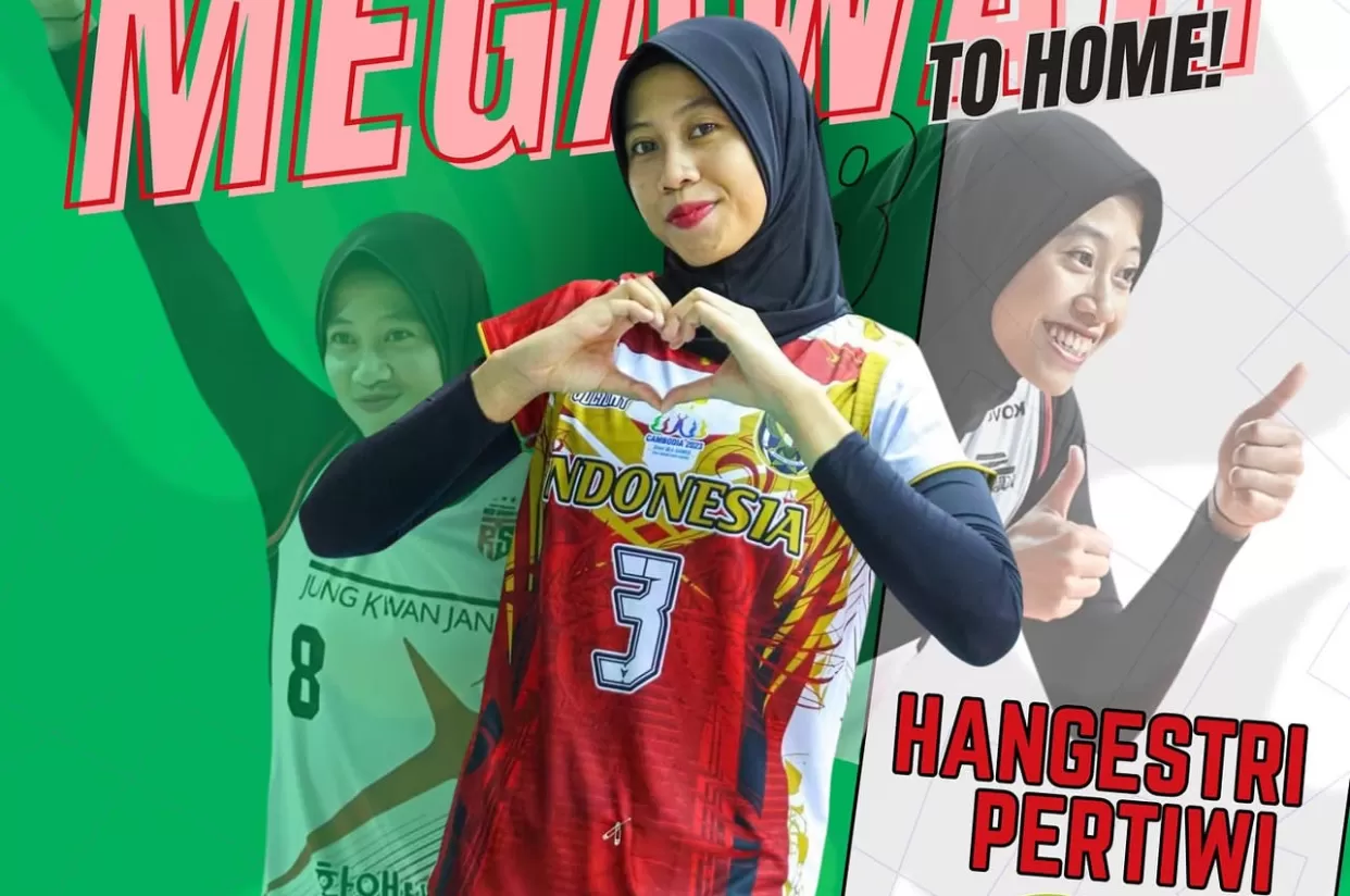 Pemain Klub Baru Megawati Hangestri di Liga Voli Turki  (puspita)