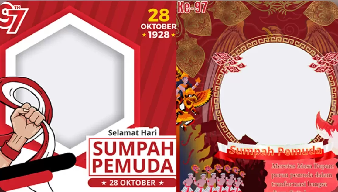 Kumpulan Twibbon Hari Sumpah Pemuda Terbaru  (puspita)