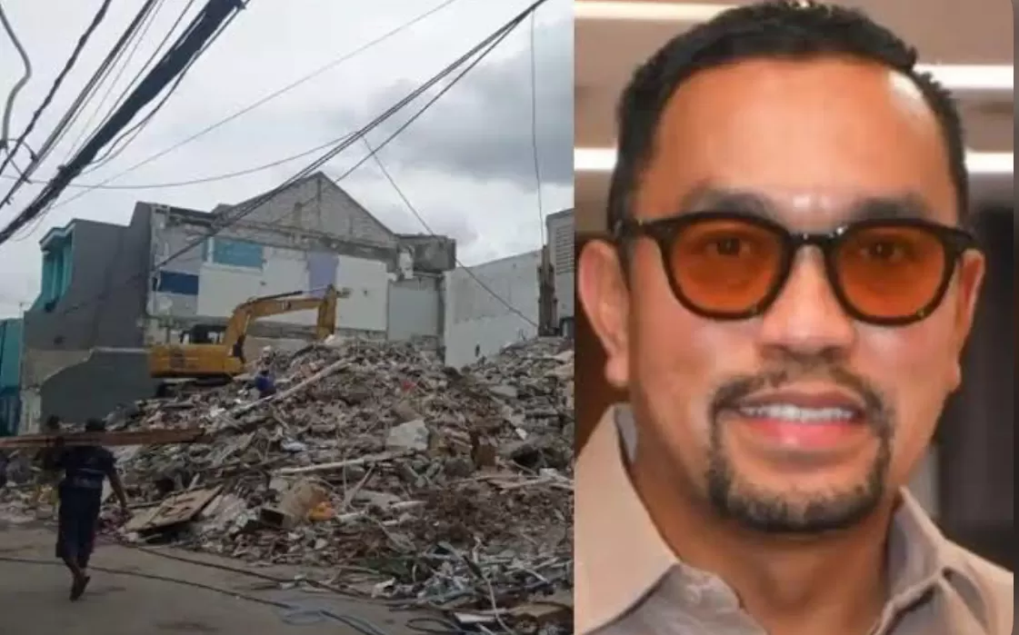 Ahmad Sahroni Putuskan Merobohkan Rumah yang Dijajah Massa (puspita )