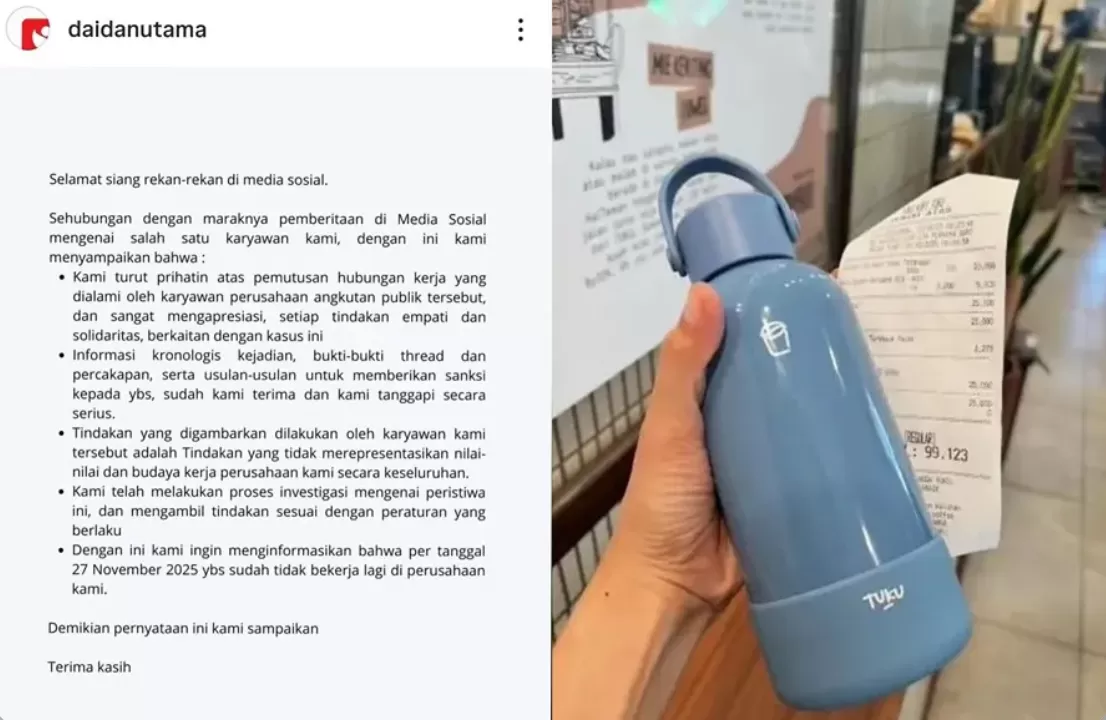 Gegara Tumbler TUKU Anita Dewi Kena PHK (puspita)