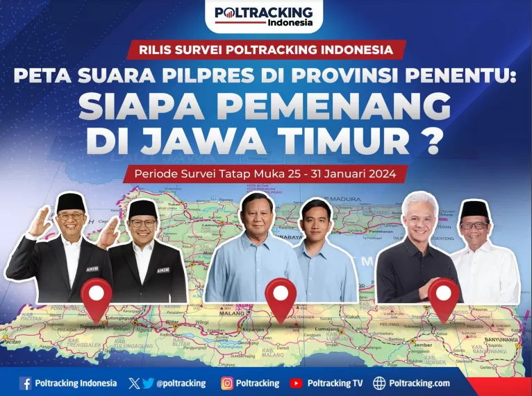 Survei Poltracking: Elektabilitas Prabowo-Gibran Di Jatim Capai 60,1% ...