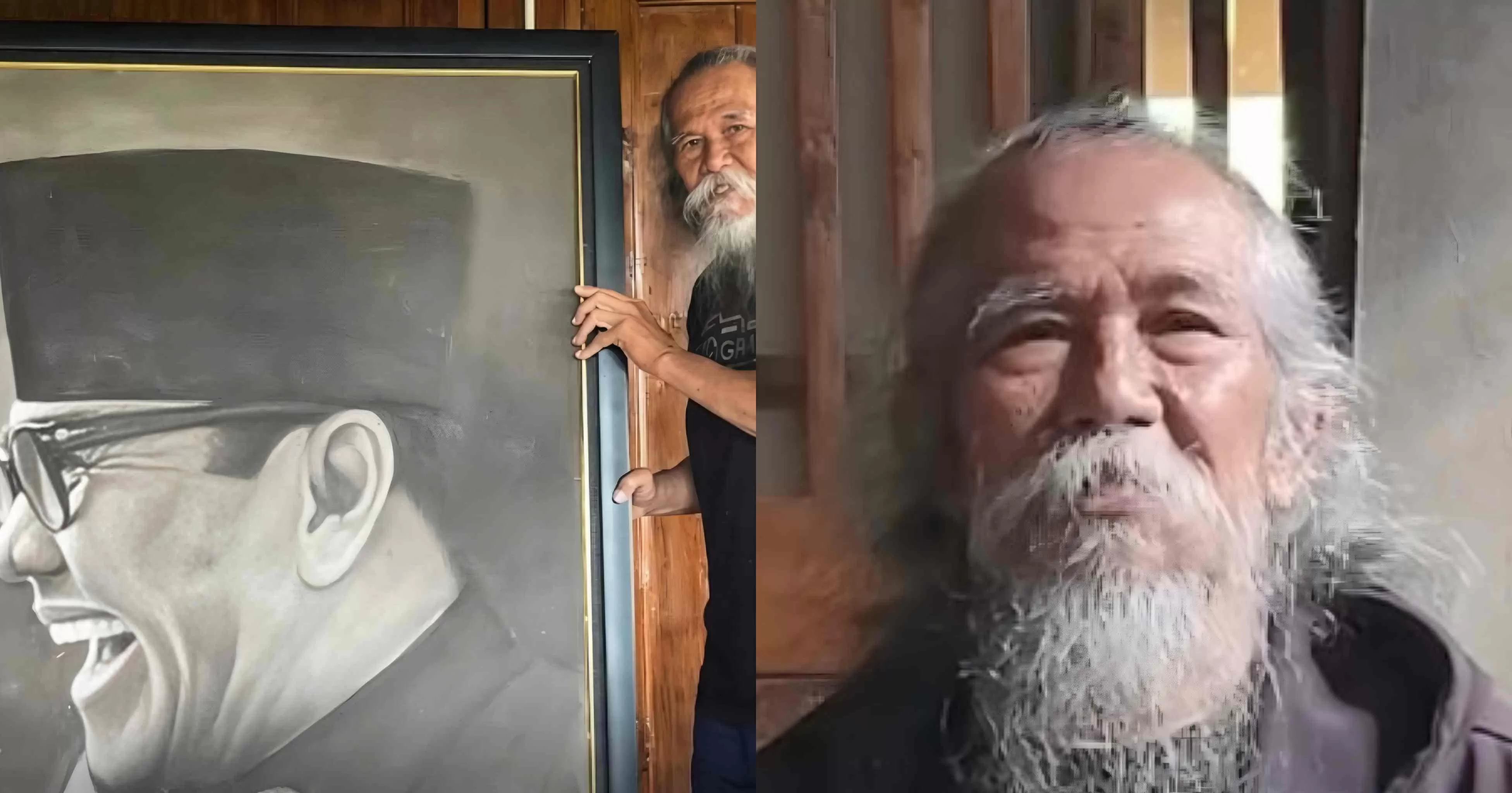 Pelukis asal Sleman, Suhardiyono Kibar, menempuh jalur kreatif dengan menjual karya lukisannya di media sosial demi melunasi utang bank dan mencegah lelang aset. (Instagram/@maestro_kibar)