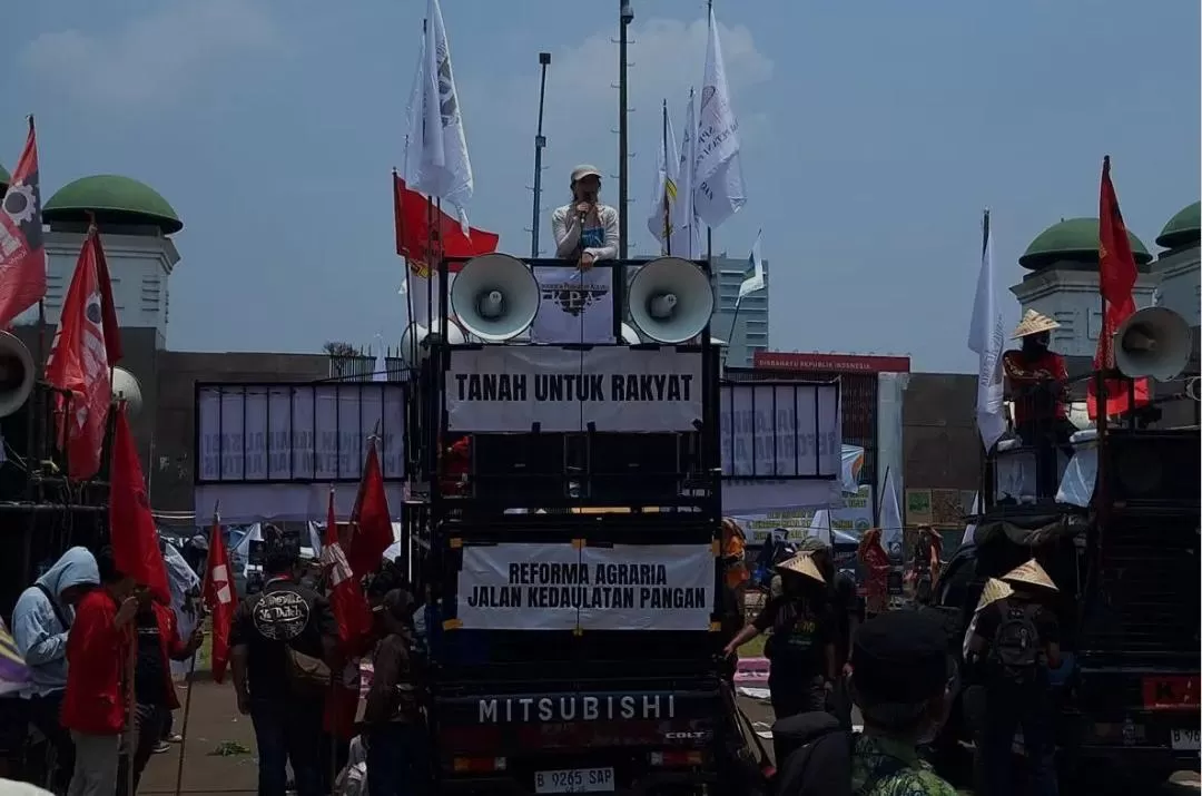 Demo FSPMI di Senayan Berlangsung Damai, Ribuan Buruh Sampaikan Tuntutan