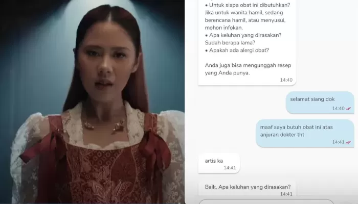 Nadin Hamizah shock dapat pelayanan buruk dari aplikasi pik layanan kesehatan. (instagram @cakecaine)