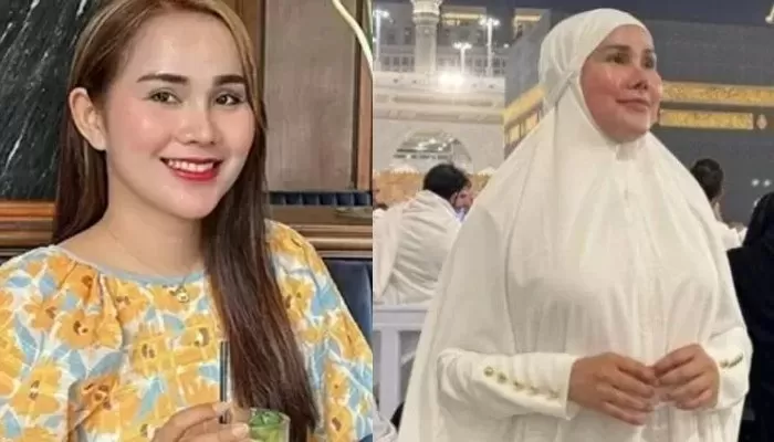 Sosok Isa Zega transgender viral usai umroh mengenakan hijab. (ISTIMEWA)