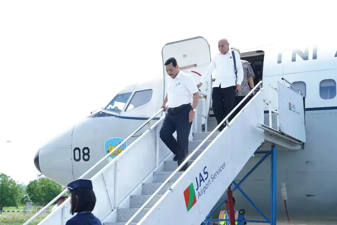 Menko Marves, Luhut Binsar Pandjaitan, menyambangi Ibu Kota Nusantara (IKN), Selasa hari ini, 7 Mei 2024.